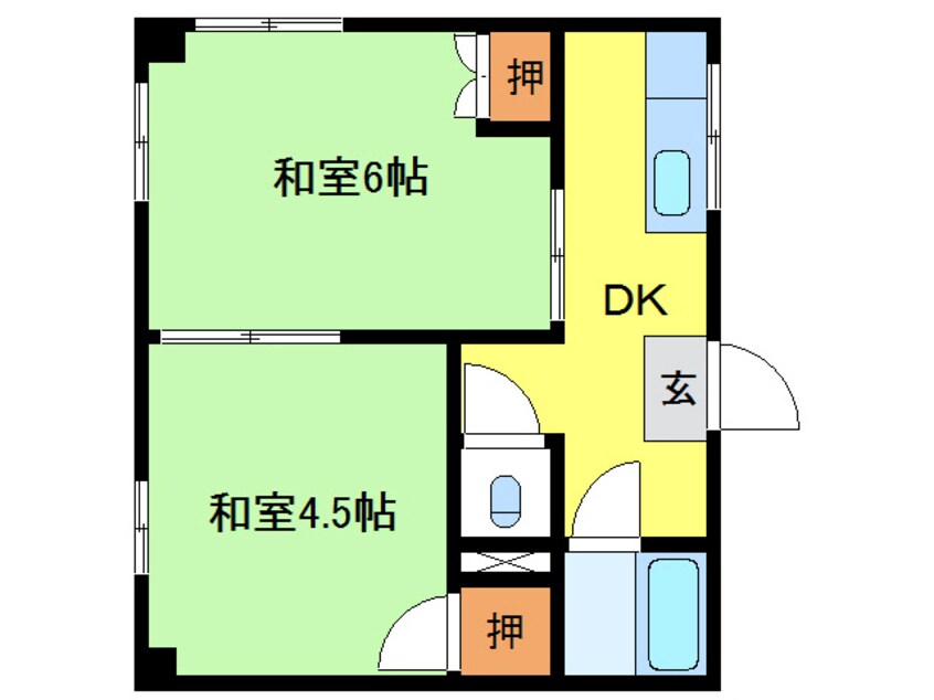 間取図 エステート早田