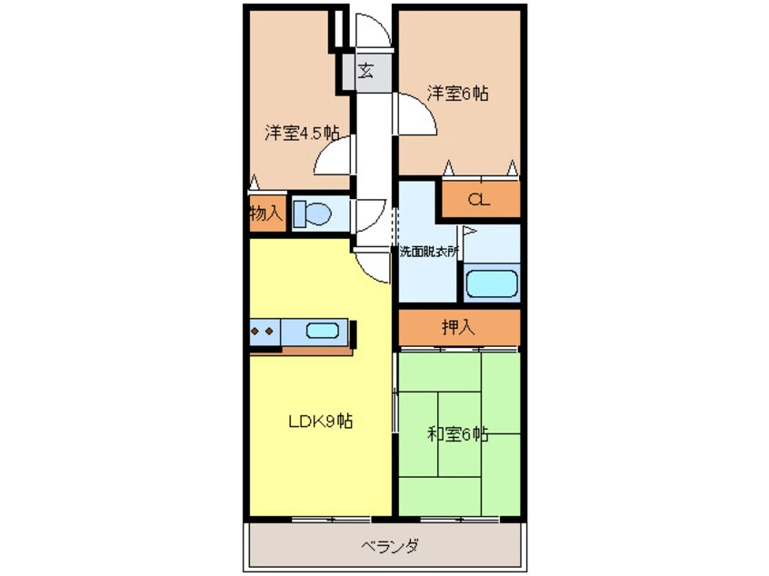 間取図 グレイシャス東島