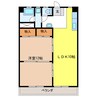 幸和レジデンス 1LDKの間取り