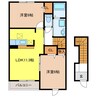 グラテス 2LDKの間取り