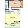 マリアージュⅡ 1LDKの間取り