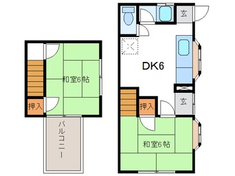 間取図 岩崎村山様貸家