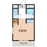 コーポ上土居 1Rの間取り