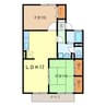 セジュール諏訪Ａ 2LDKの間取り