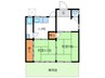 杉山住宅 2Kの間取り