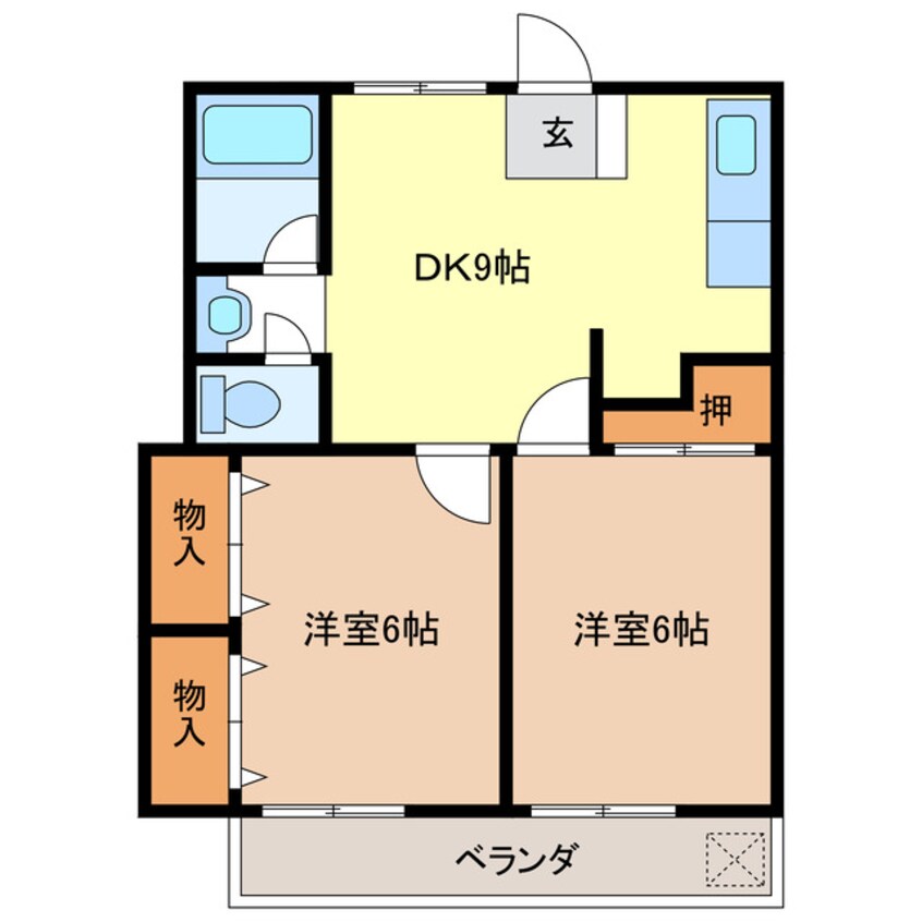 間取図 北川コーポラス　2