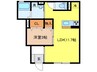 Ｒｉｑｕｅｚａ黒野 1LDKの間取り