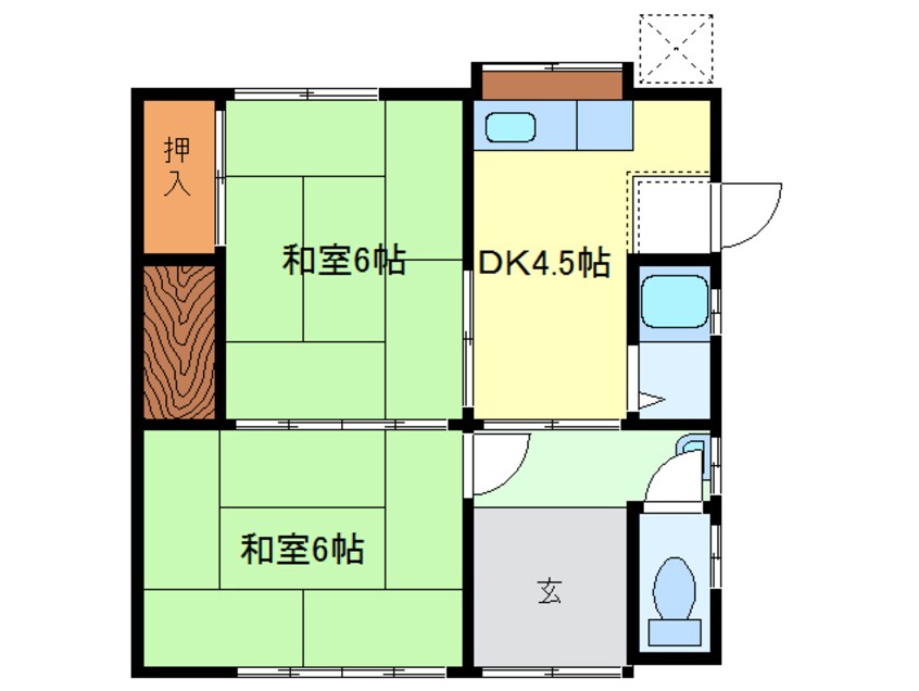 間取図 岩崎霊松院様貸家13-3