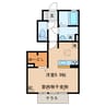 ロイヤルパークス島 1Rの間取り