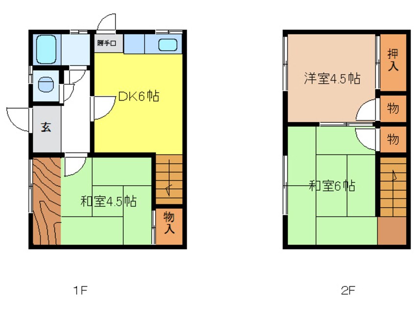 間取図 森貸家