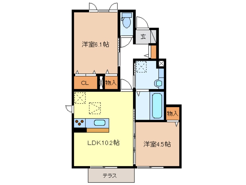 間取図 グランソレイユ