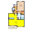 パルフェット　Ⅱ 1LDKの間取り