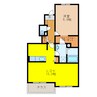 パルフェット　Ⅱ 1LDKの間取り