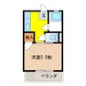 フジビル 1Kの間取り