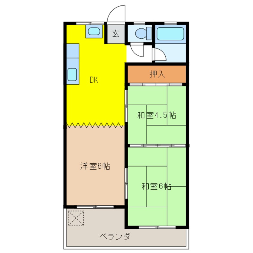 間取図 コーポかさはら