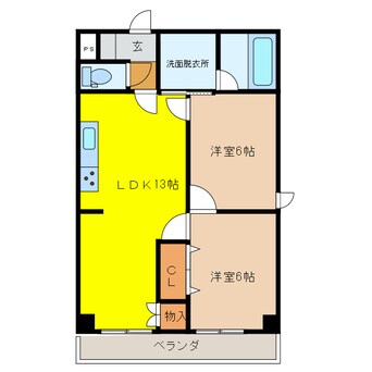 間取図 エンパイア福光