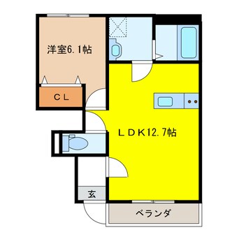 間取図 Leben清流（レーベンセイリュウ）