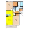 ｃｅｎｏｔｅⅡ 2LDKの間取り
