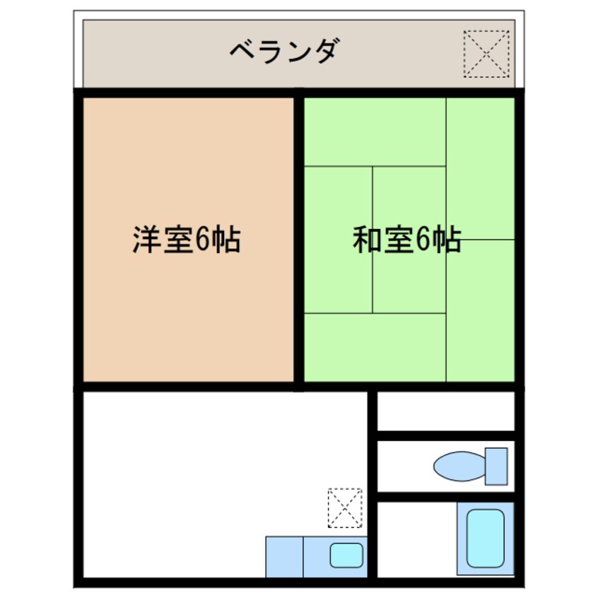 間取図 高富原田ビル