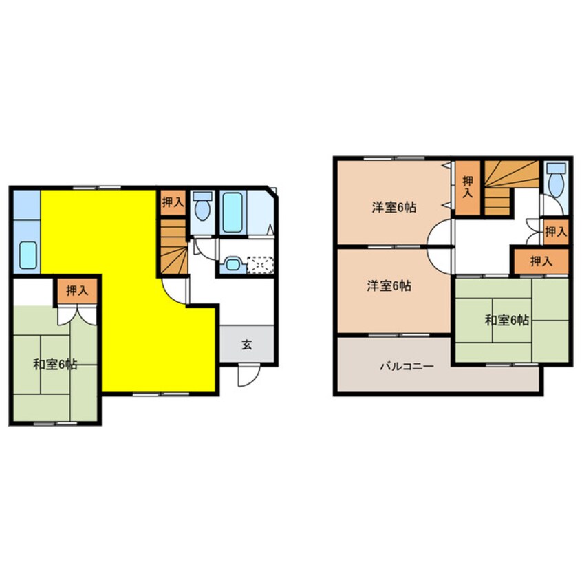 間取図 山県市佐賀戸建て