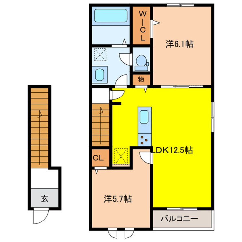 間取図 シルキー　ピーク