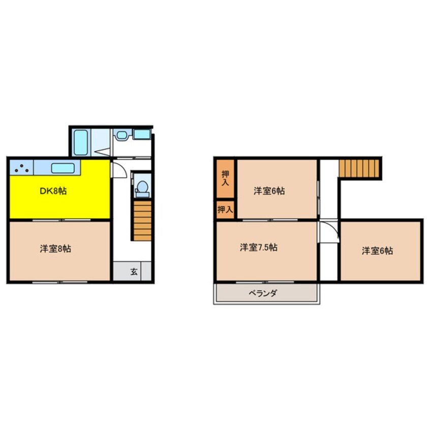 間取図 山県高富戸建