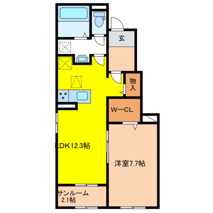 間取図 アルドーレⅡ