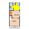 高信マンション 2DKの間取り