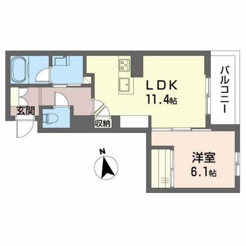 間取図 シャーメゾン長良セントラル