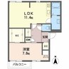 サニーヴィラ２１ 1LDKの間取り