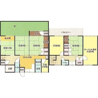 間取図 長良福江町貸家