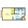 アカデミー36 1Kの間取り