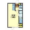 サニーパール田家 1Rの間取り