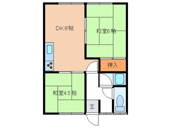 間取図 コーポマツＮｏ３