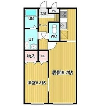 間取図 リバティ湯浜