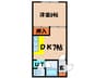 レヴ深堀 1DKの間取り