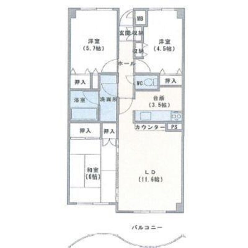 間取図 マンションリヴァージュ