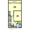 フラットフォーレスト２ 1LDKの間取り
