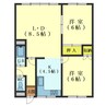 パレス神山 2LDKの間取り