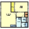 ピアパレス湯浜 1LDKの間取り