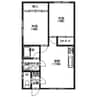 グラシア湯川2丁目 2LDKの間取り
