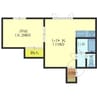 アーバンパレス雅 1LDKの間取り