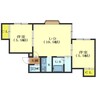 Ｙフラット 2LDKの間取り