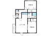 ビューハイツヒロ 2LDKの間取り