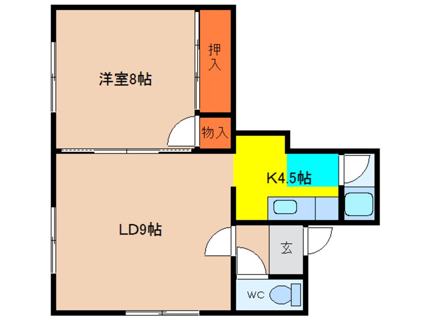 間取図 コーポアカシヤ