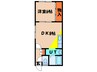 ネオス川原Ⅰ 1DKの間取り