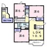 エクレールⅡ 3LDKの間取り