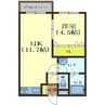 ユニbox.4 1LDKの間取り