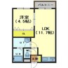 ユニbox.4 1LDKの間取り