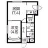 アリエーテ本町 1LDKの間取り